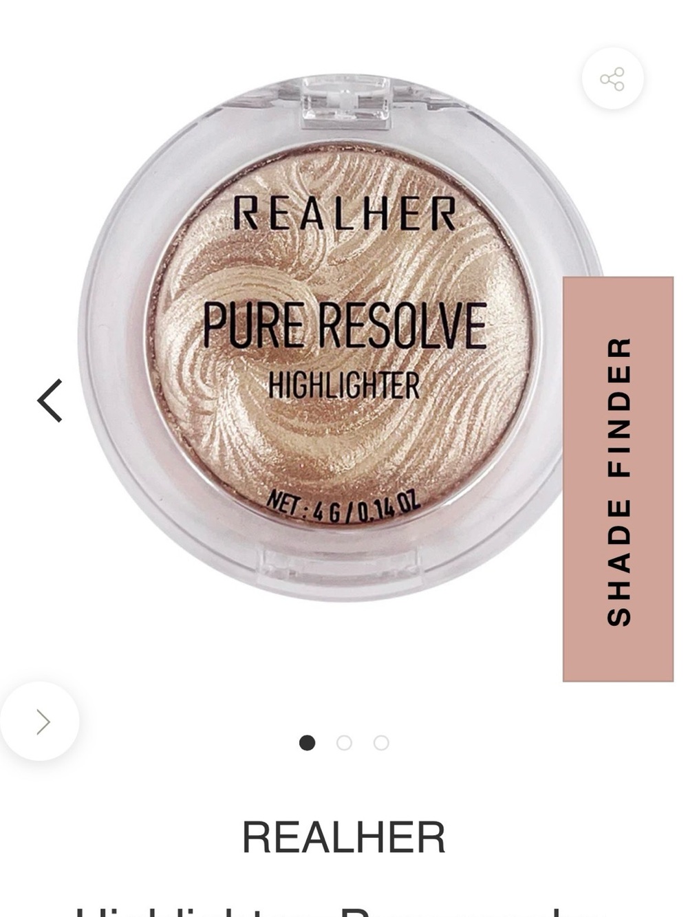 REALHER Pure Resolve Highlighter